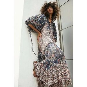 Free People Estelle Chiffon Maxi Dress